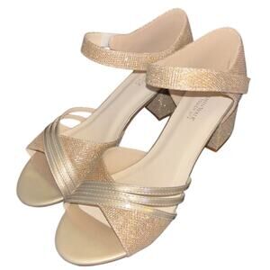 NIB Benjamin Walk Touch Ups Foster Sandal Heel Champagne Size 10.5 W0
